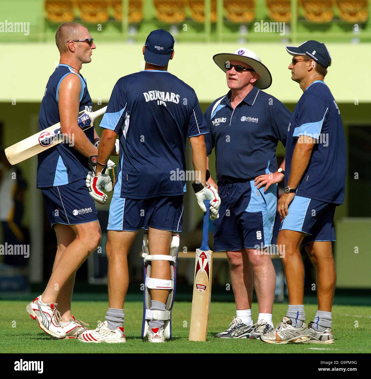 Cricket - ICC Cricket World Cup 2007 - Warm Up Match - Scotland v Sri Lanka - Barbados Stock Photo