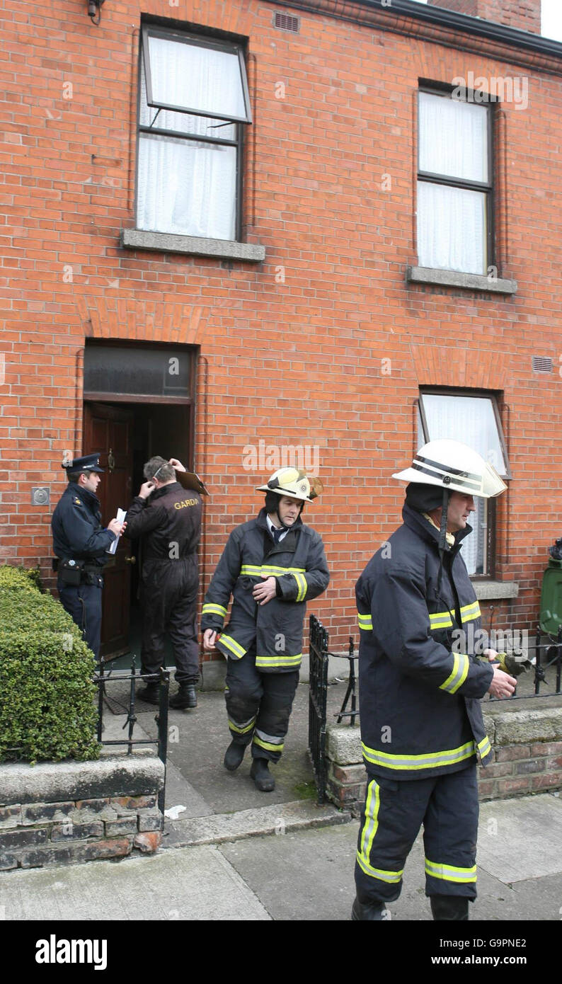 House fire in Dublin Stock Photo Alamy