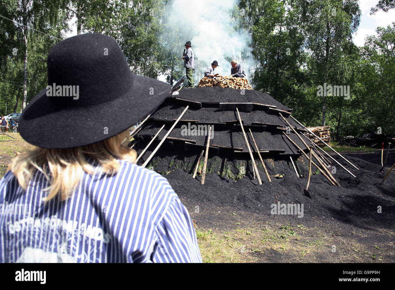 Charcoal kiln Stock Photo Alamy