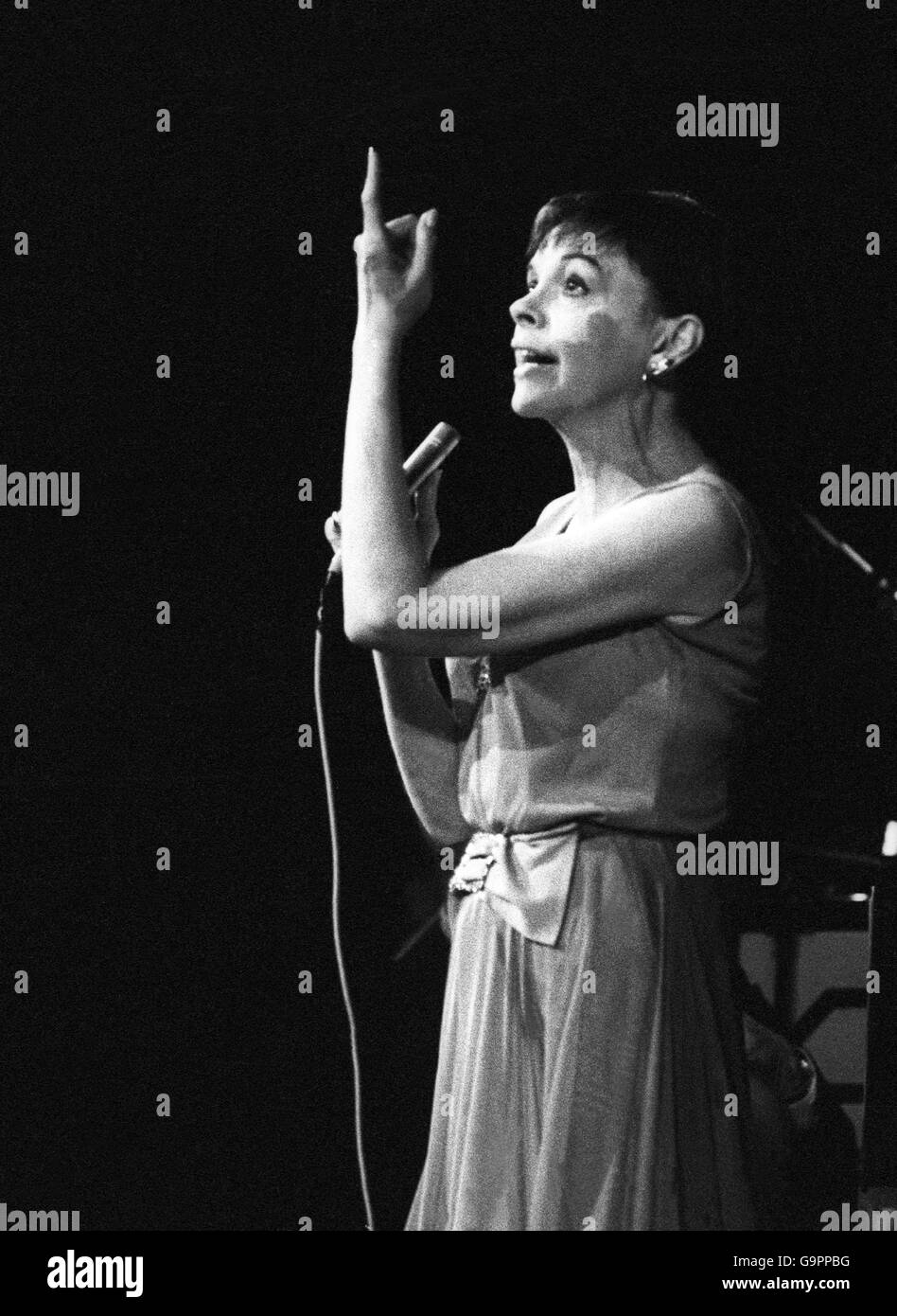 Judy Garland US singer under concert Stock Photo