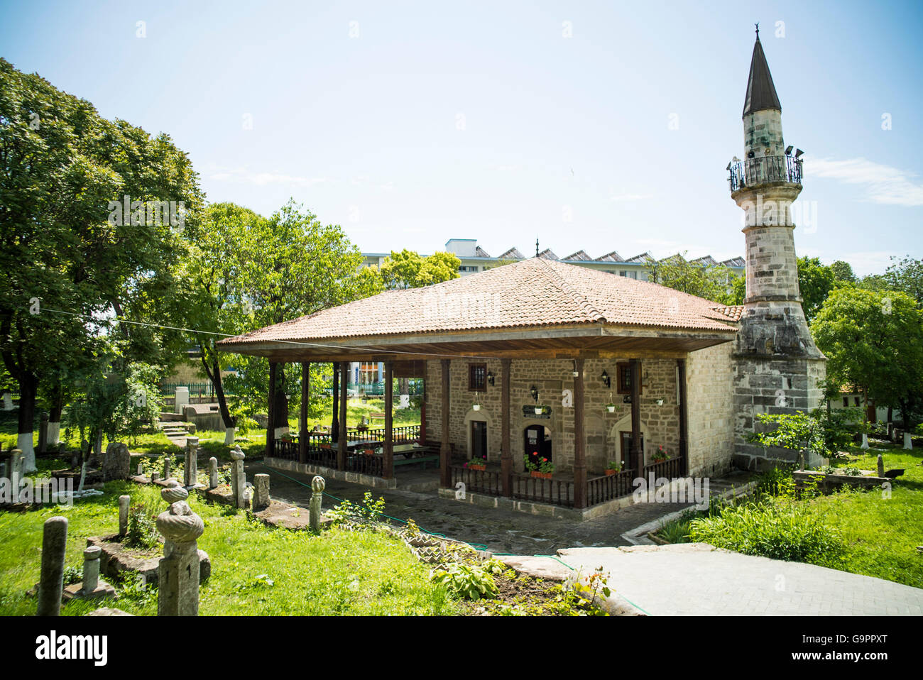 Color image of a mosque in Mangalia, Romania. Stock Photo