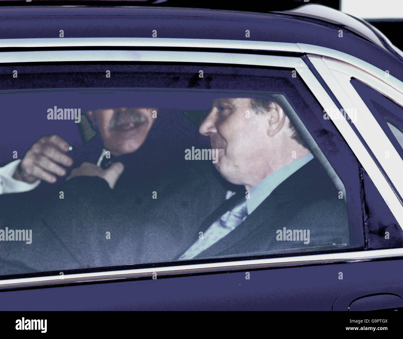 Blair defends his record Stock Photo - Alamy