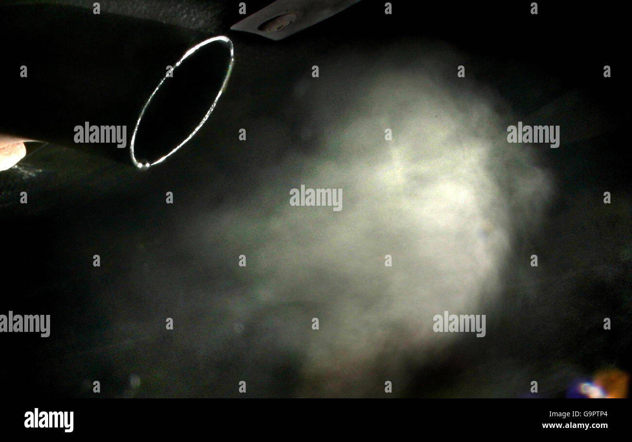 Car exhaust emissions in London on the day scientists announced humans