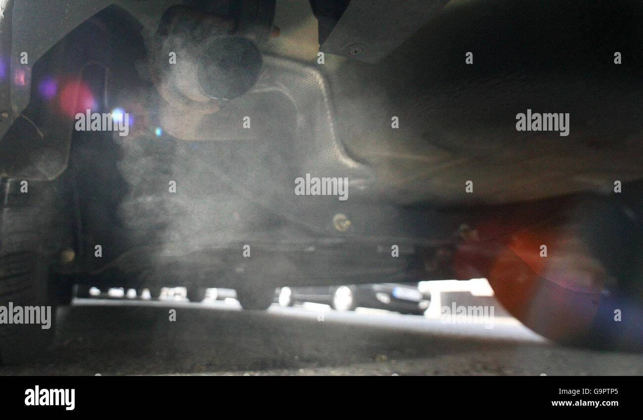 Car exhaust emissions in London on the day scientists announced humans