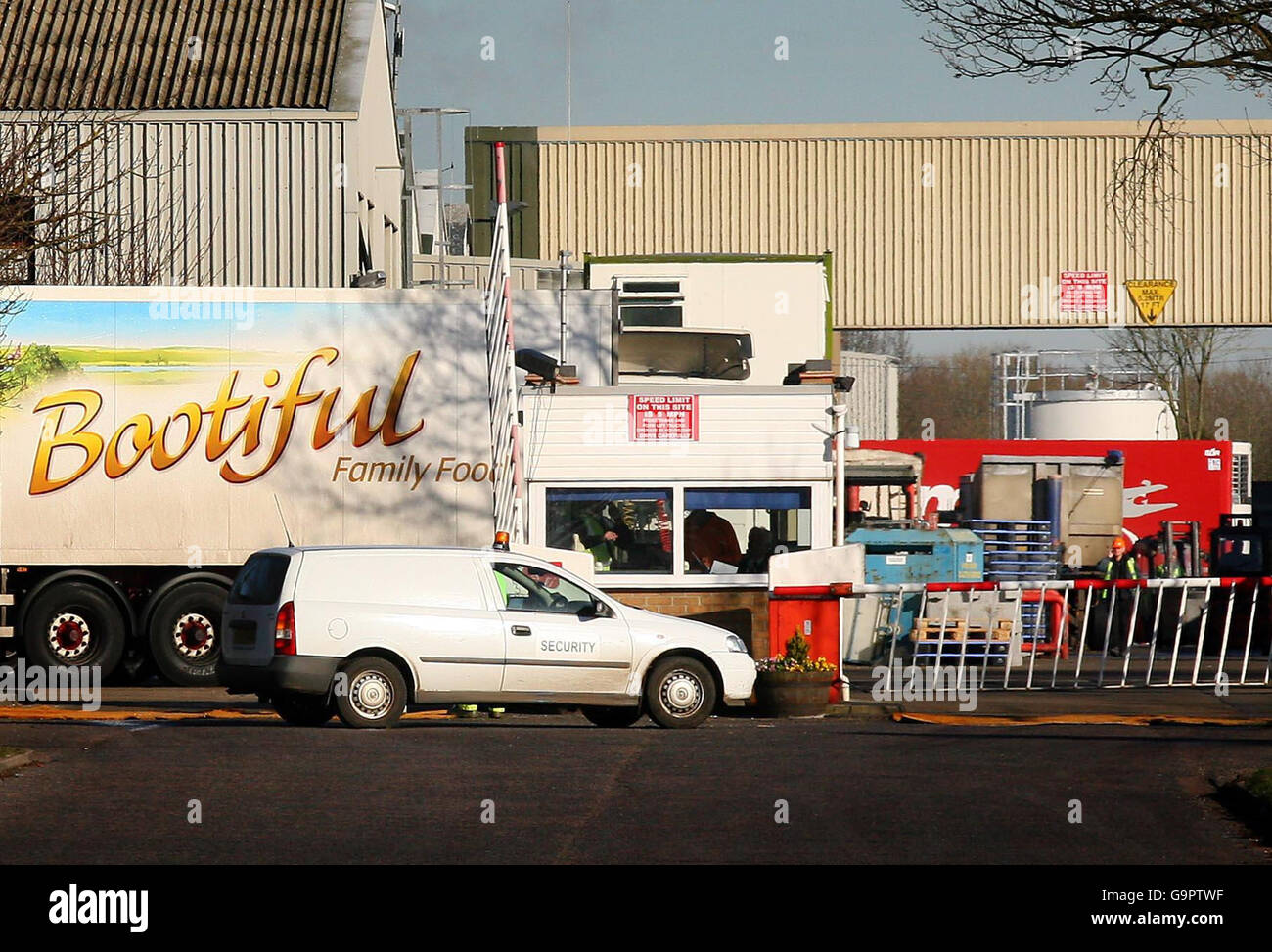 The main entrance to bernard matthews turkey farm in holton hires