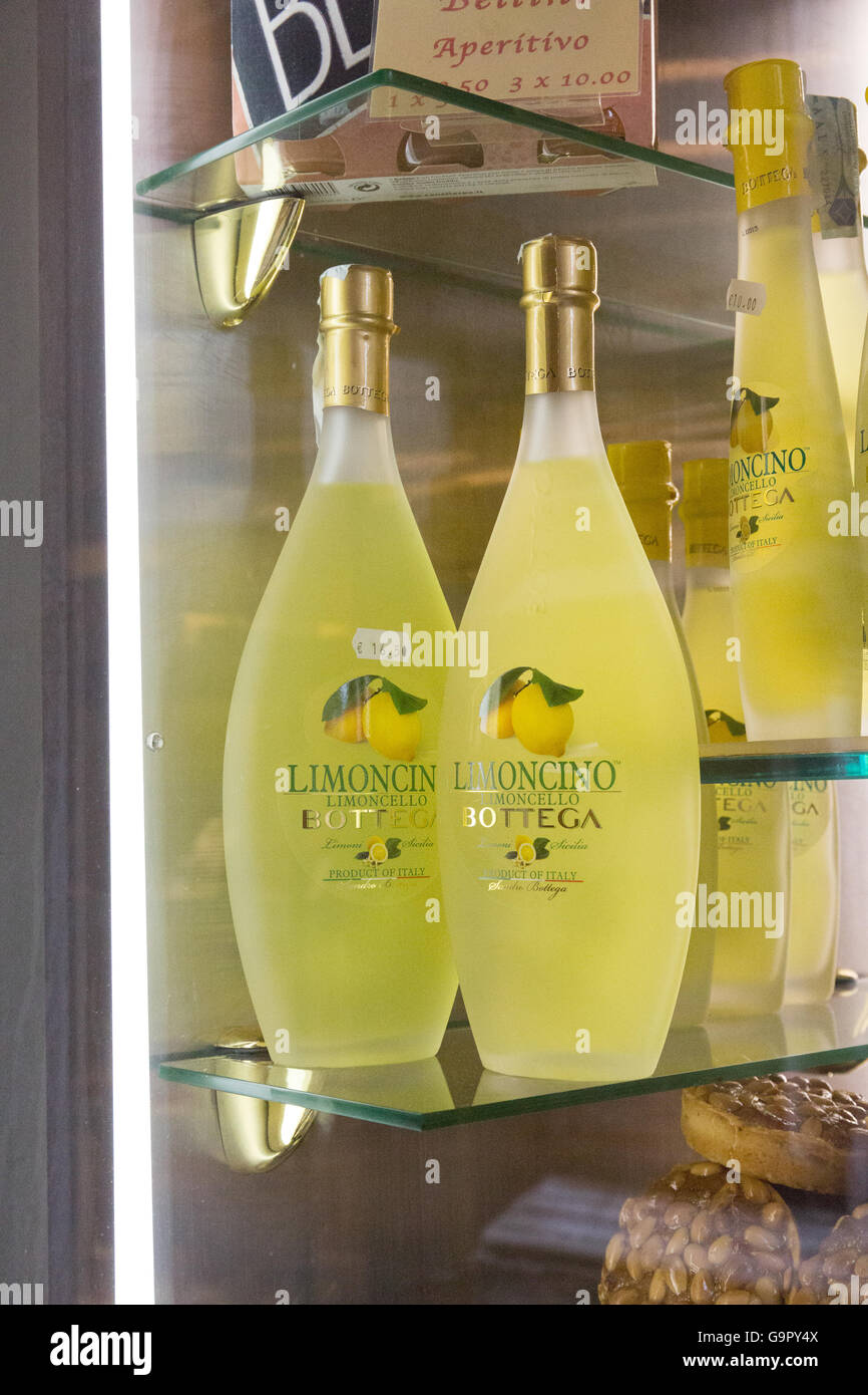Limoncello liqueur bottles hi-res stock photography and images - Alamy