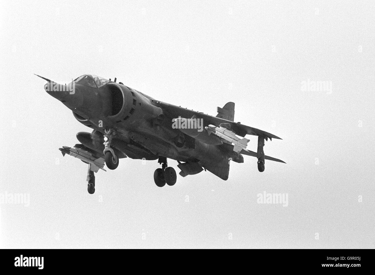 Falklands War - RAF Harrier Stock Photo