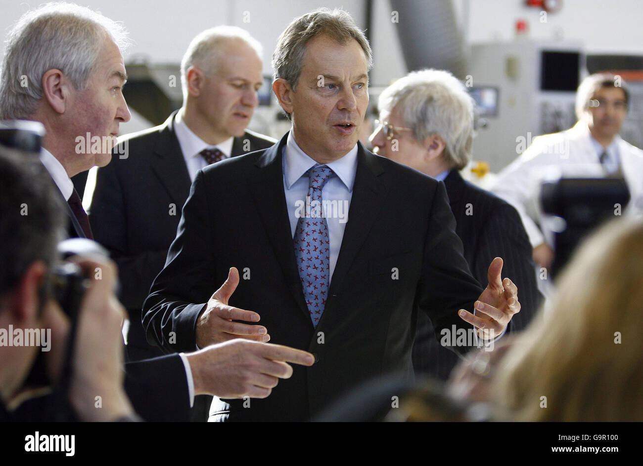 Tony Blair visits Brunel University Stock Photo - Alamy