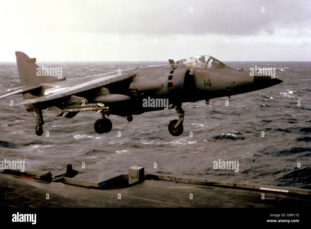 Falkands War - Sea Harrier Stock Photo
