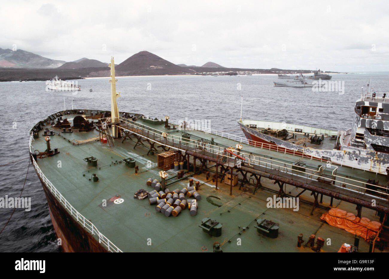 Falklands War - Falklands Vessels Stock Photo