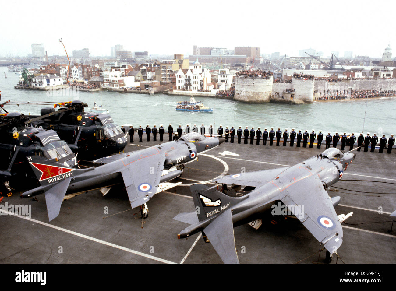 Falkands War - Royal Navy - Aircraft - Portsmouth Stock Photo