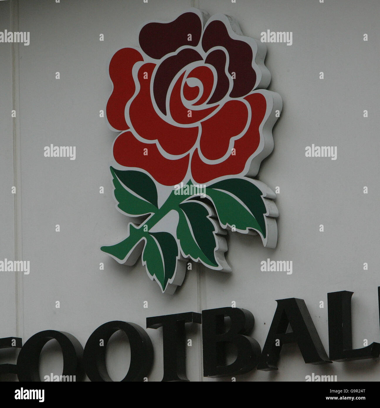 RFU HQ. Sign over the Rugby Football Union Headquarters at Twickenham. Stock Photo