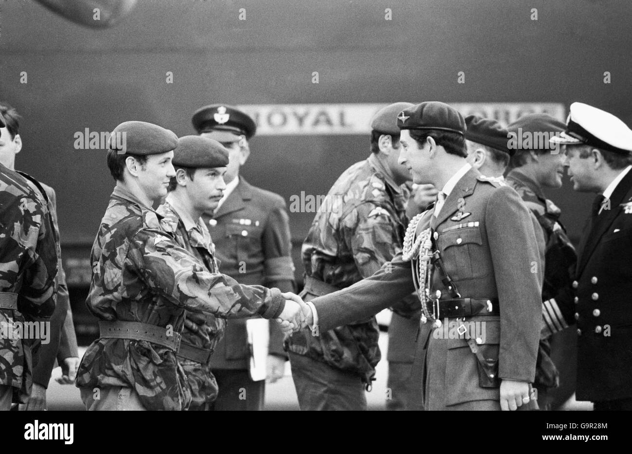Falklands War - Prince of Wales Stock Photo