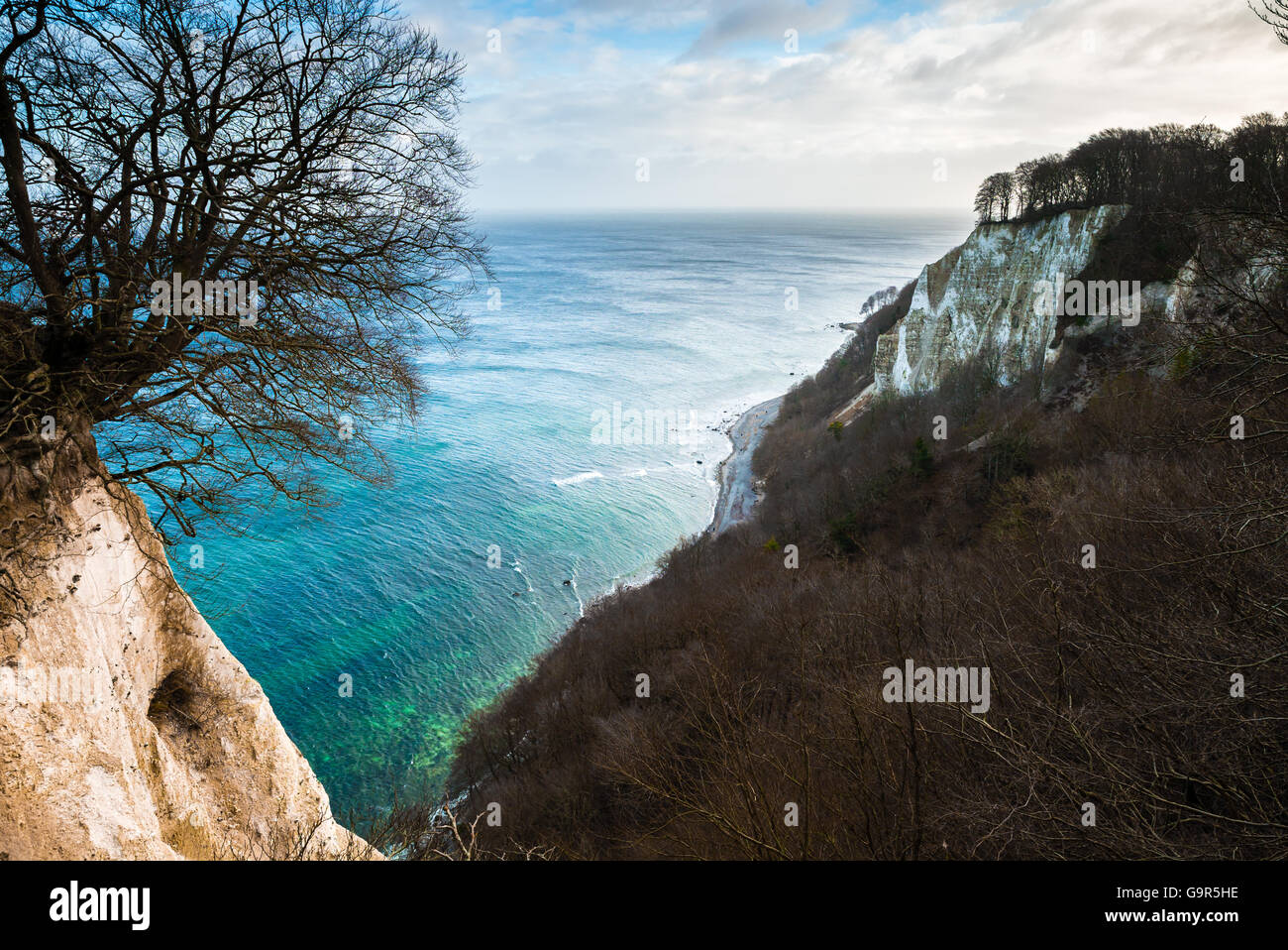 Rocky ledges on the cliffs Stock Photo