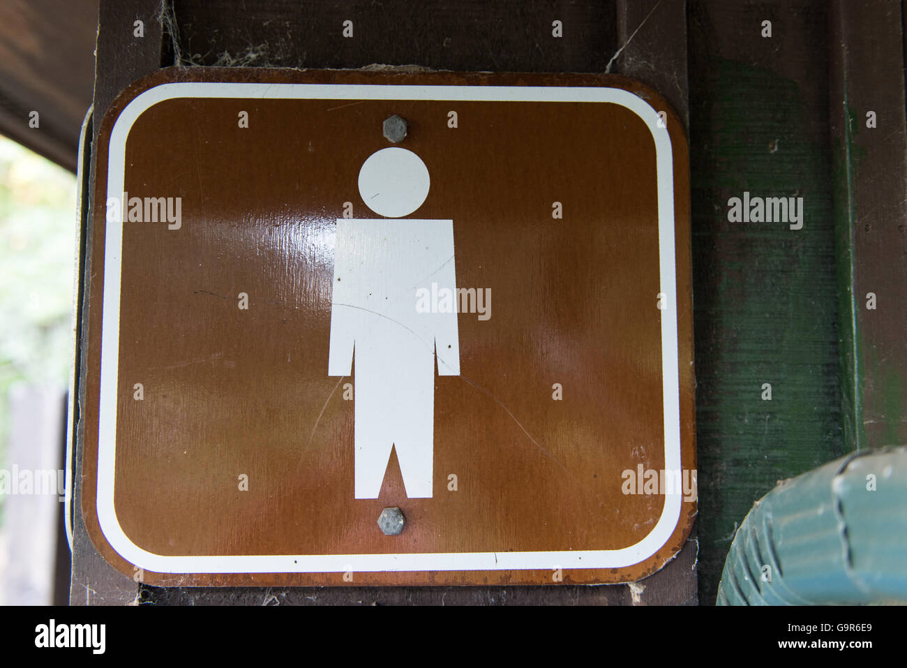 Mens room sign Stock Photo