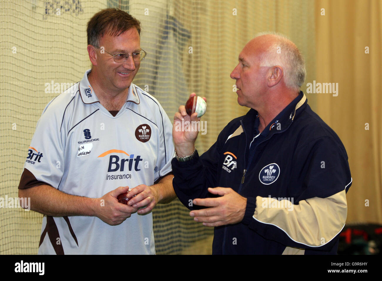 Cricket Guildford Cricket Show Surrey Cricket Centre Stock Photo