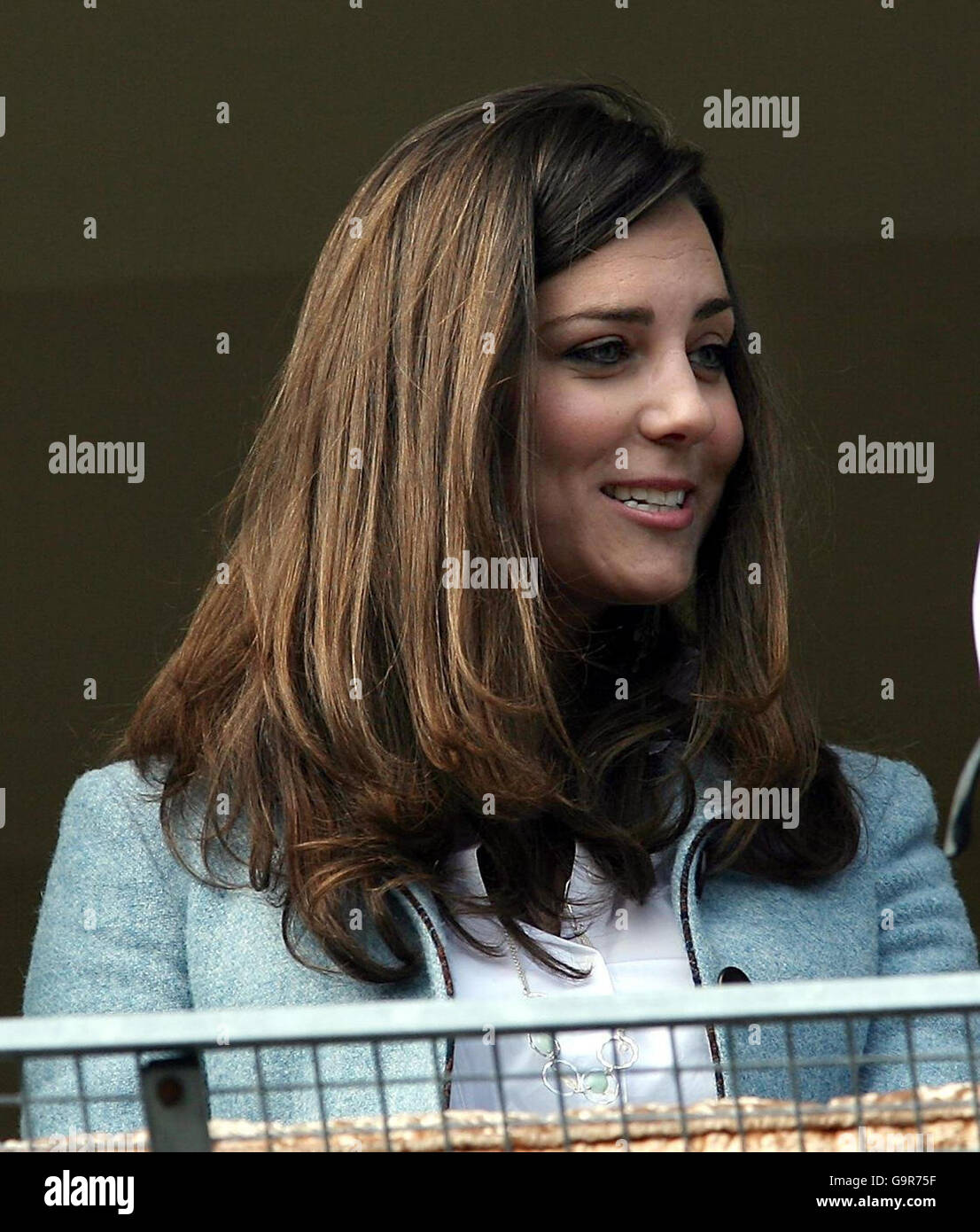 Horse Racing - Cheltenham Festival - Day Four - Cheltenham Racecourse. Kate Middleton, girlfriend of Prince William, at the races on the last day of Cheltenham Festival. Stock Photo