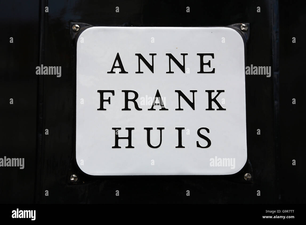 The house of Anne Frank in Amsterdam, Holland Stock Photo