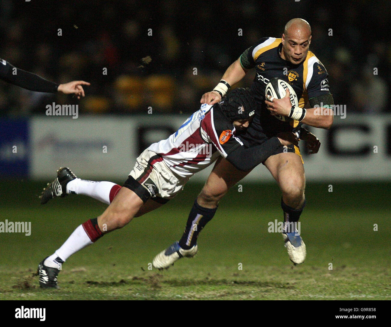 Rugby Union - Guinness Premiership - Worcester Warriors v Newcastle Falcons - Sixways Stadium Stock Photo
