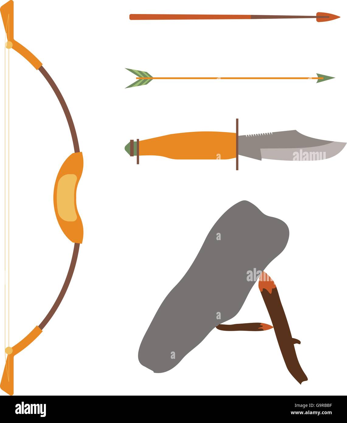 Ancient hunting bow hi-res stock photography and images - Alamy