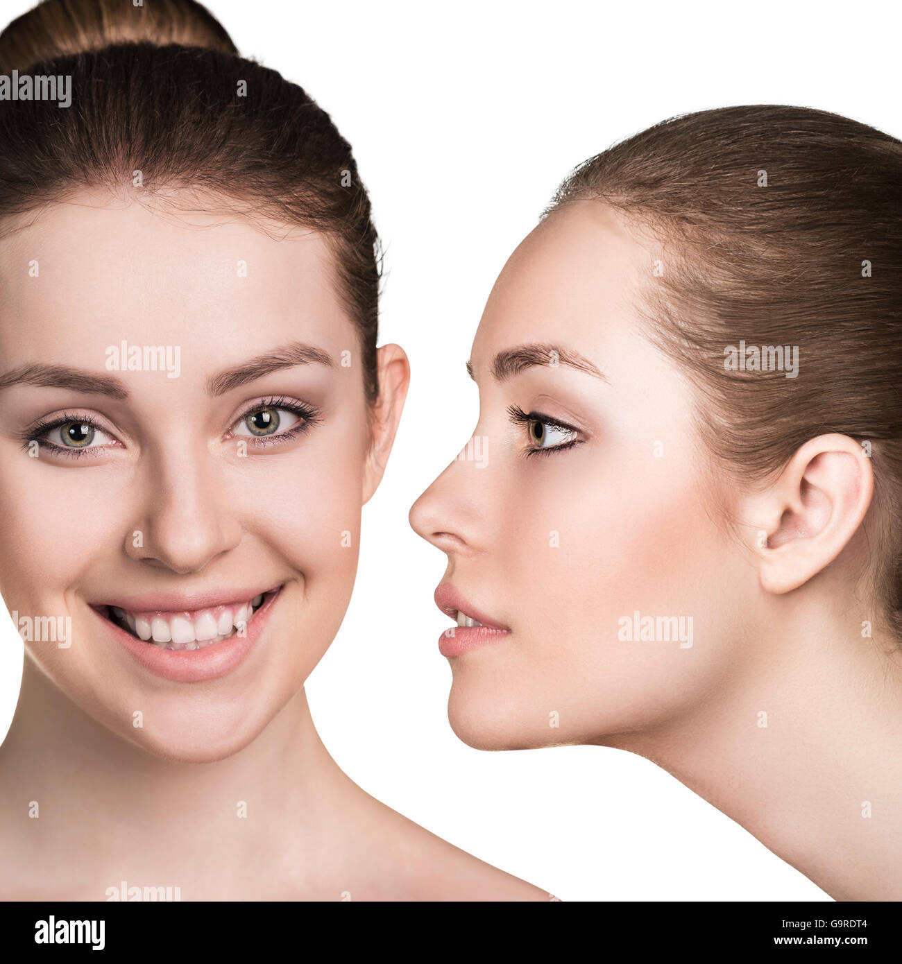 Young Woman With Perfect Fresh Skin Stock Photo Alamy