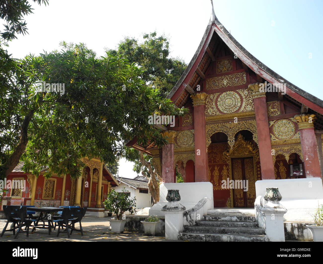 temple Wat Xieng Thong, Luang Prabang, province Luang Prabang, Laos, Asia / Luang Prabang Stock Photo