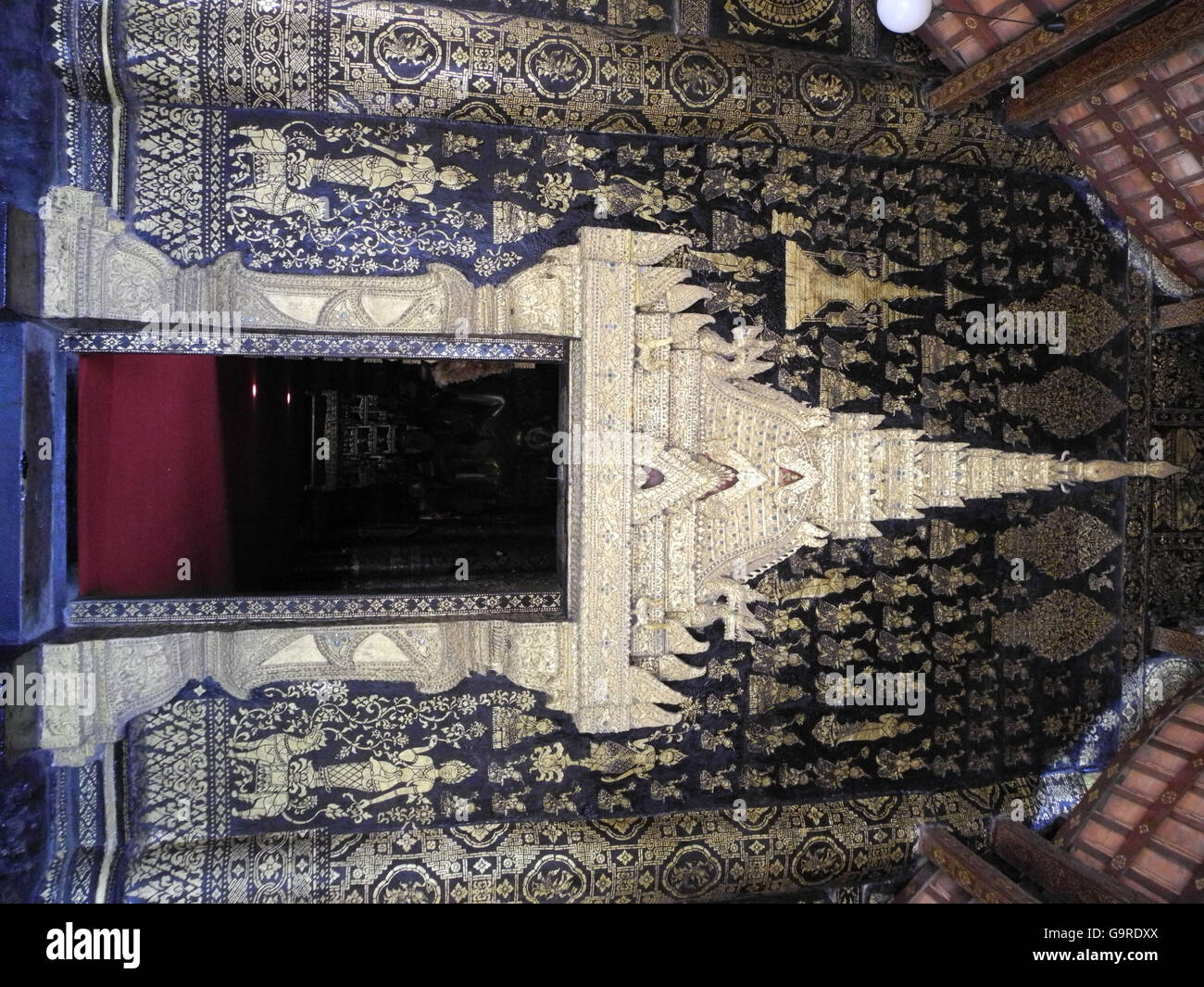 temple Wat Xieng Thong, Luang Prabang, province Luang Prabang, Laos, Asia / Luang Prabang Stock Photo