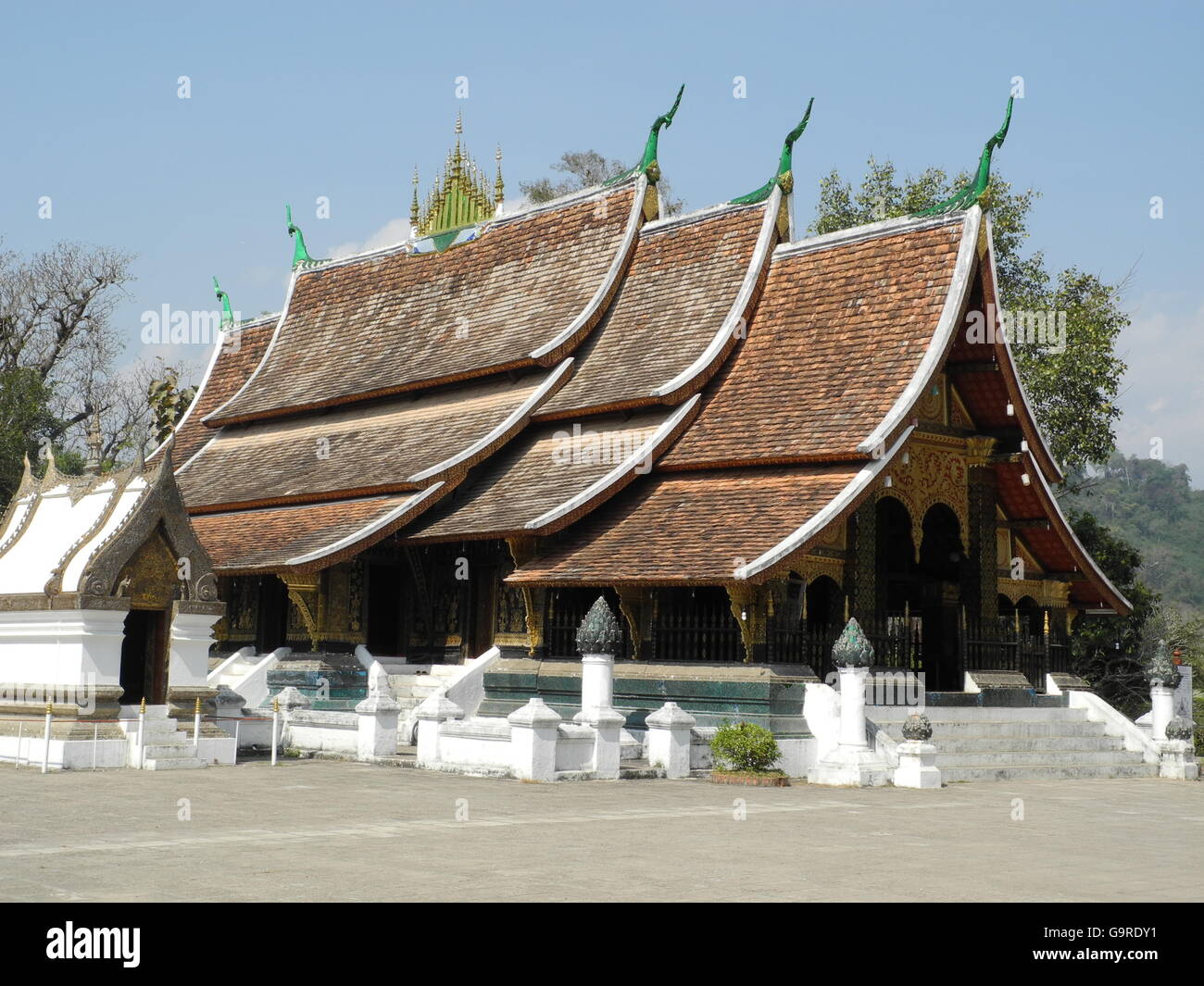 temple Wat Xieng Thong, Luang Prabang, province Luang Prabang, Laos, Asia / Luang Prabang Stock Photo