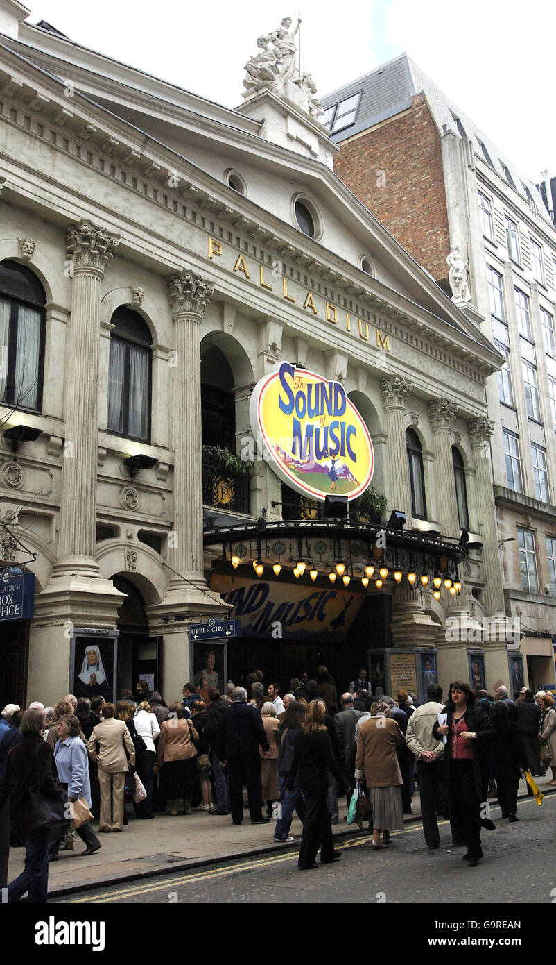 A general view of the London Palladium theatre in Argyll street, west London Stock Photo - Alamy