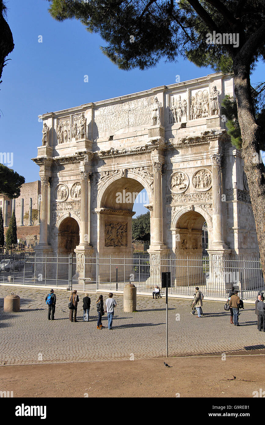 Arch of Constantine, Rome, Lazio, Italy / arch of triumph Stock Photo