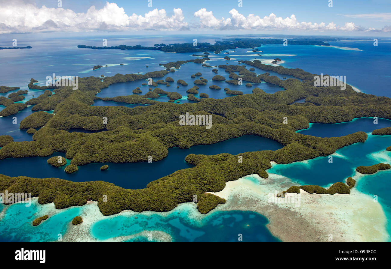 1000 islands, Palau, Micronesia, Bismarck Archipelago Stock Photo