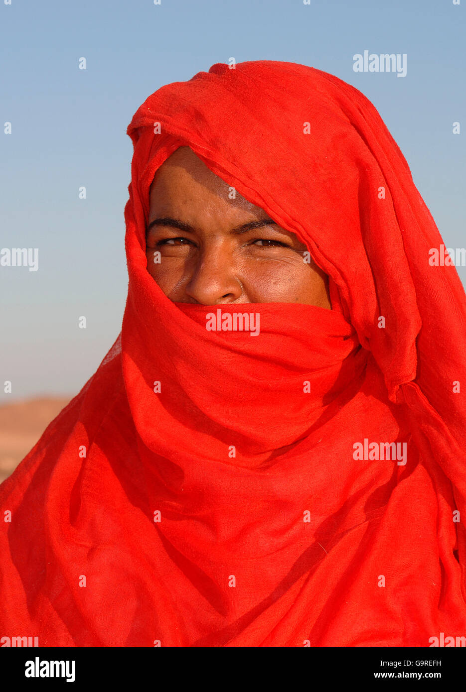 Bedouin woman, Egypt Stock Photo