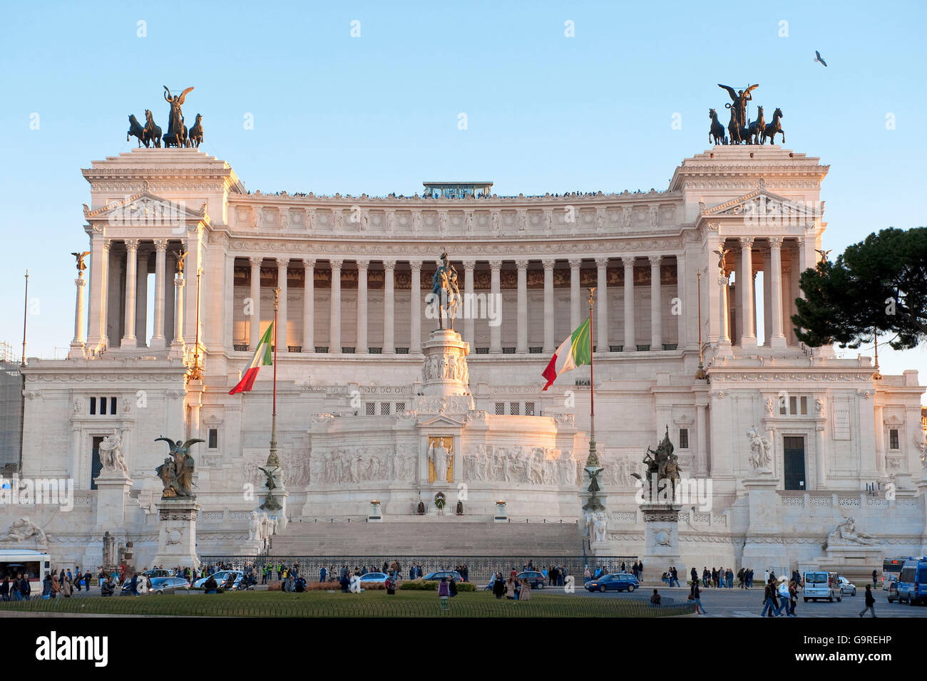 National Monument to Victor Emmanuel II, Rome, Lazio, Italy / Monumento Nazionale a Vittorio Emanuele II Stock Photo