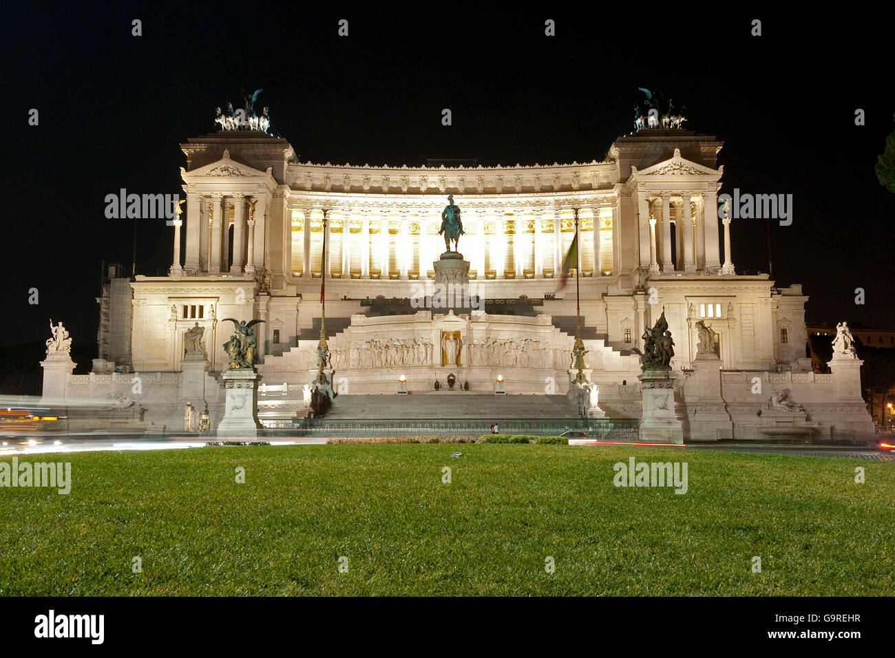 National Monument to Victor Emmanuel II, Rome, Lazio, Italy / Monumento Nazionale a Vittorio Emanuele II Stock Photo