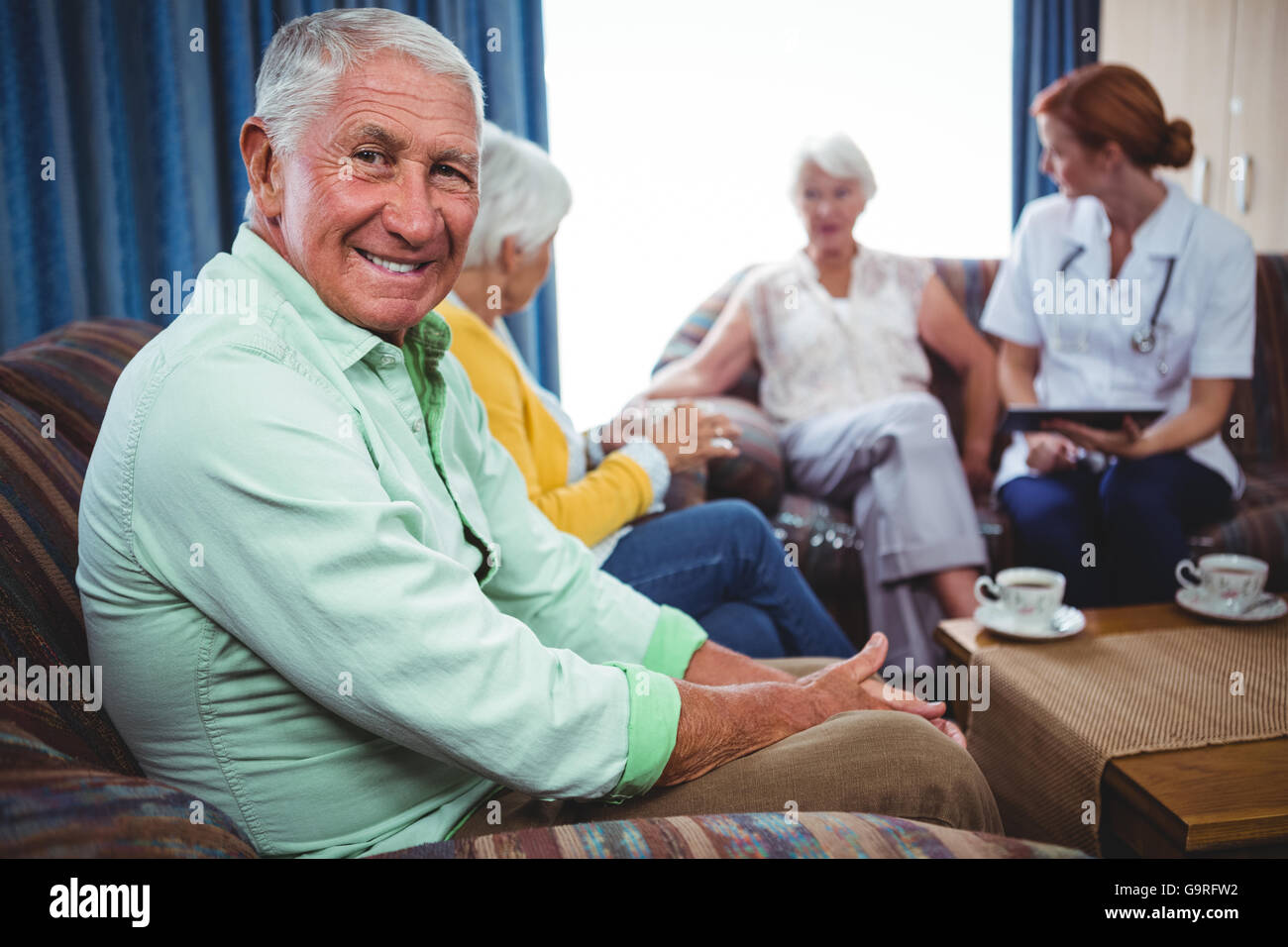 Uniform elderly man portrait hi-res stock photography and images - Alamy