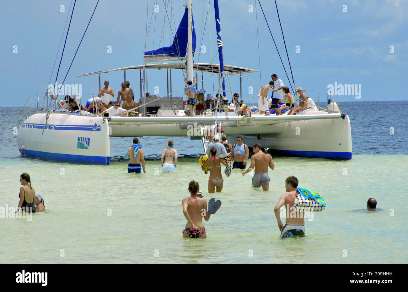 Catamaran, Cayo Blanco, Cuba Stock Photo