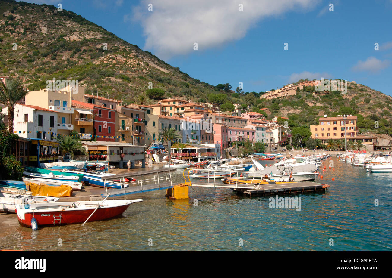 Giglio porto, Isola del Giglio, Tuscany, Italy, Europe Stock Photo