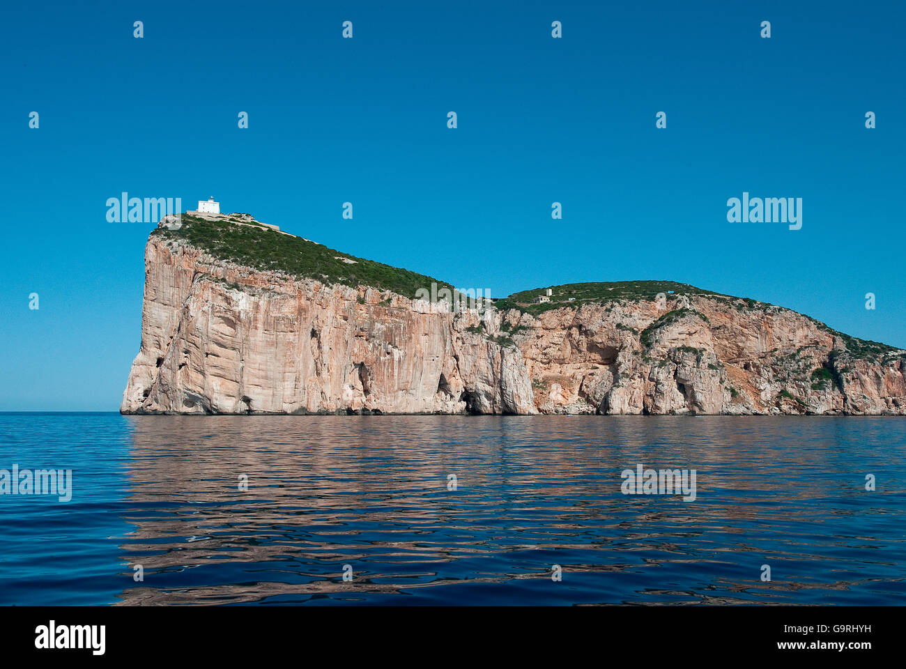 Capo Caccia, Alghero, Sardinia, Italy, Europe, mediterranean sea / Alghero Stock Photo