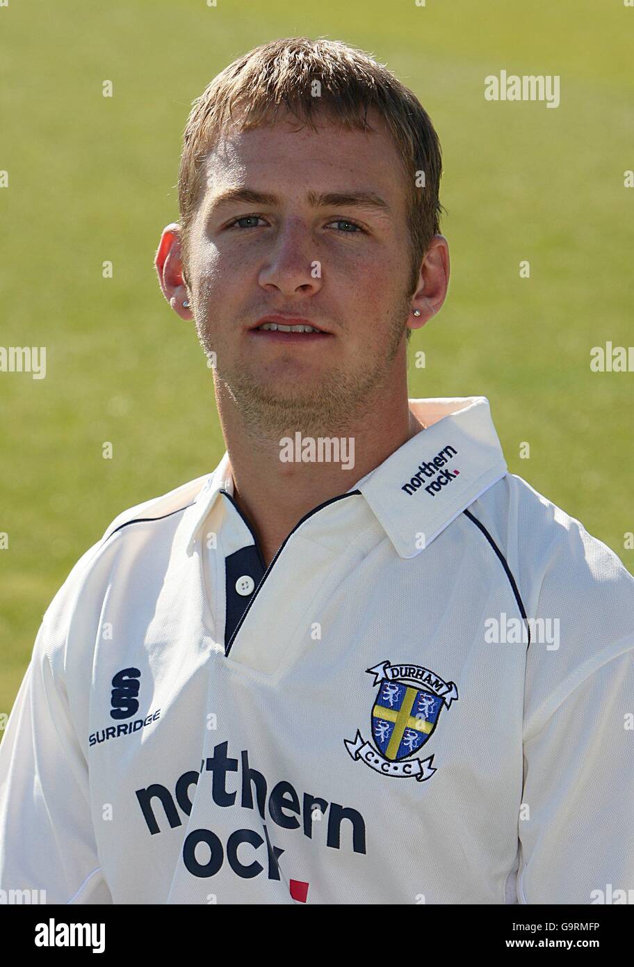 Cricket durham press day county ground hires stock photography and