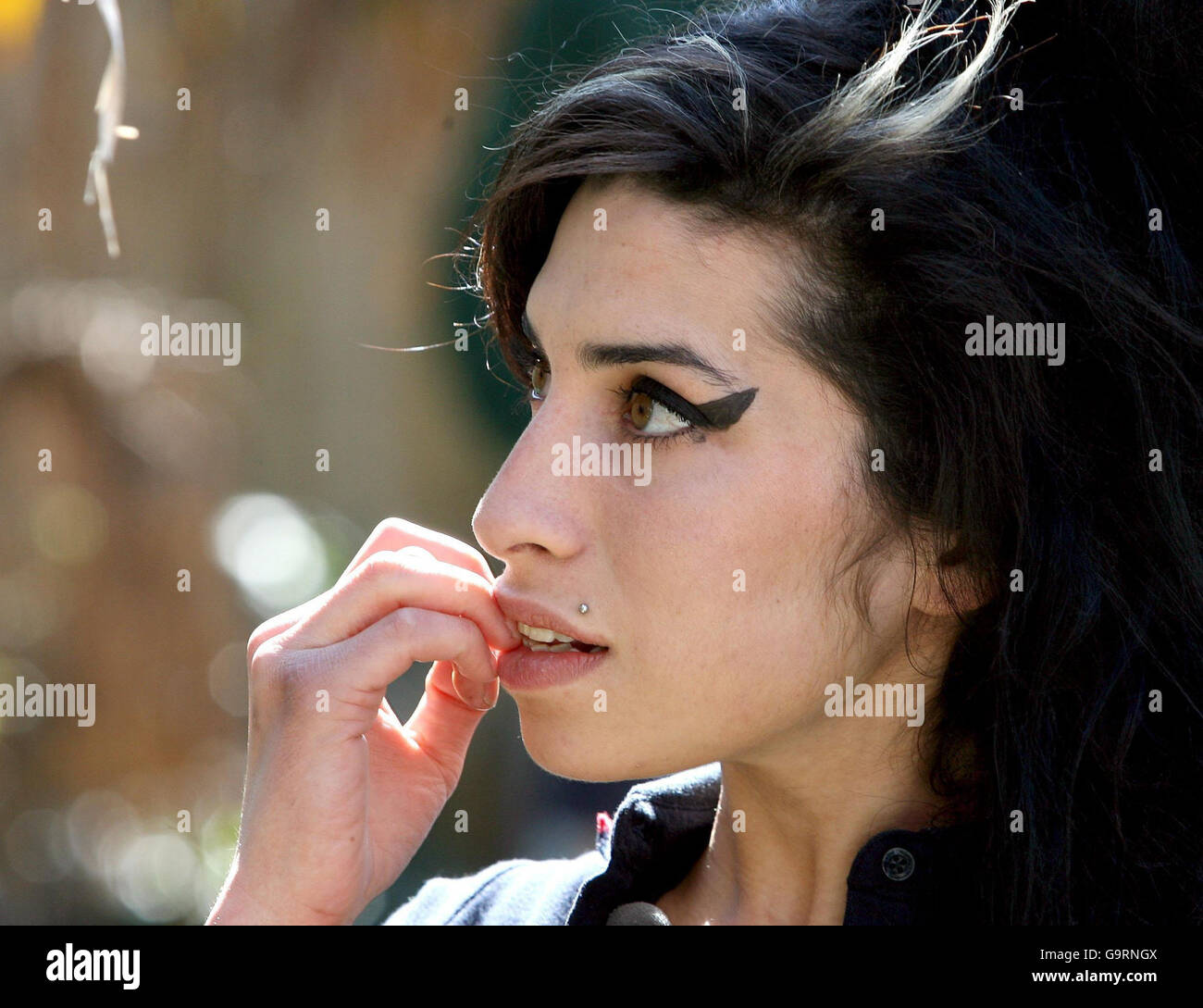 Amy Winehouse Vodafone TBA - Bristol Zoo photocall Stock Photo