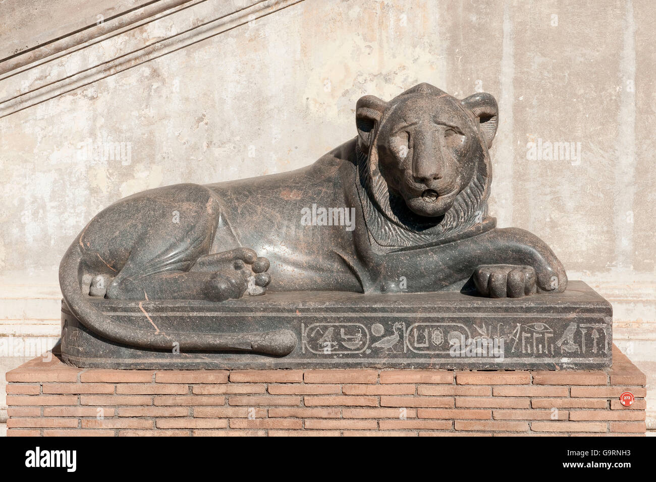 egyptian lion, cortile della pigna, Vatican museums, Vatican, Rome