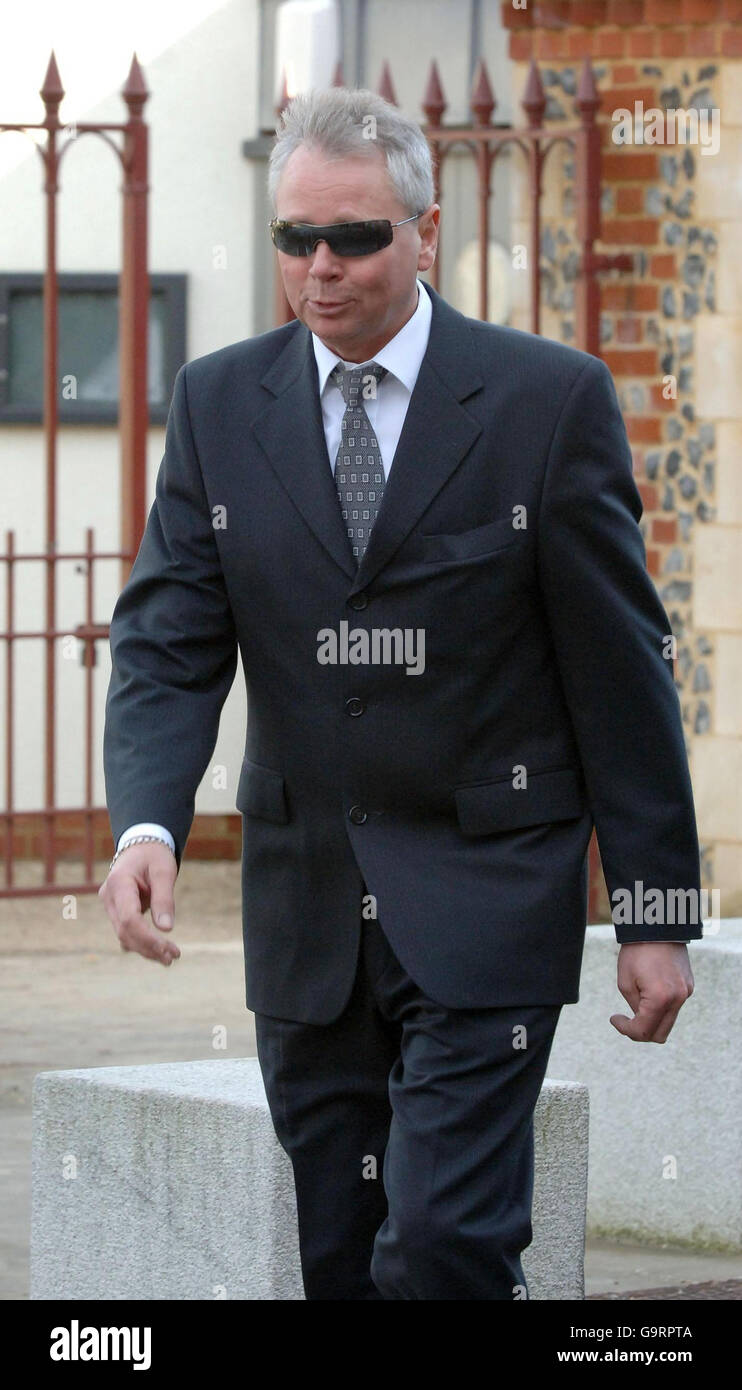 David Bayliss, father of murdered schoolboy Steven Bayliss, arrives at