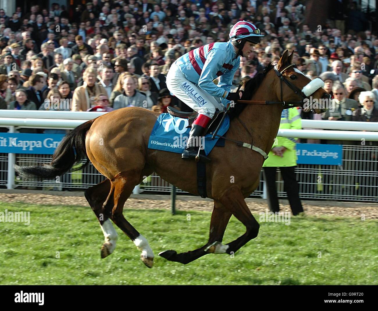 Sublimity ridden by Philip Carberry going to post in the Smurfit Kappa  Champion Hurdle Challenge Trophy (Grade 1 Stock Photo - Alamy