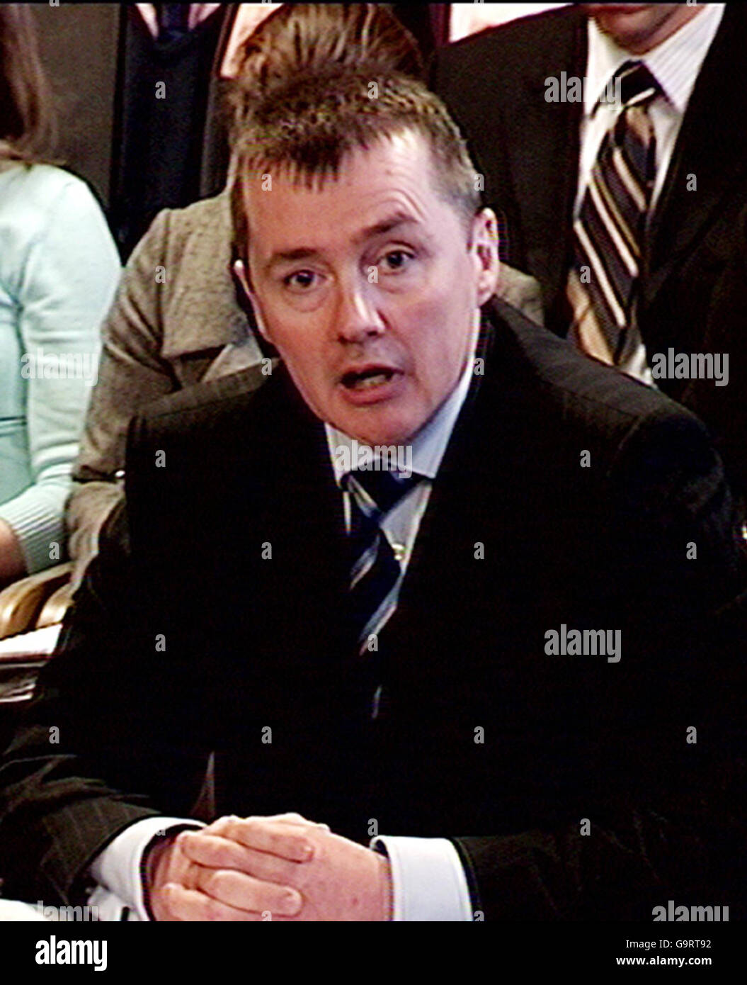 British Airways Chief Executive Willie Walsh giving evidence today to the Transport Select Committee at the House of Commons in central London. Stock Photo