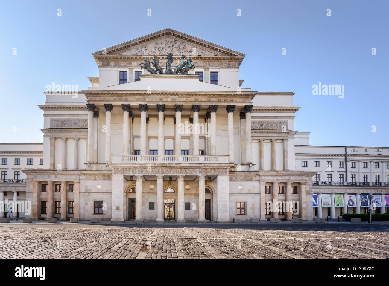 Teatr Narodowy (National Theatre of Poland) in Warsaw Stock Photo