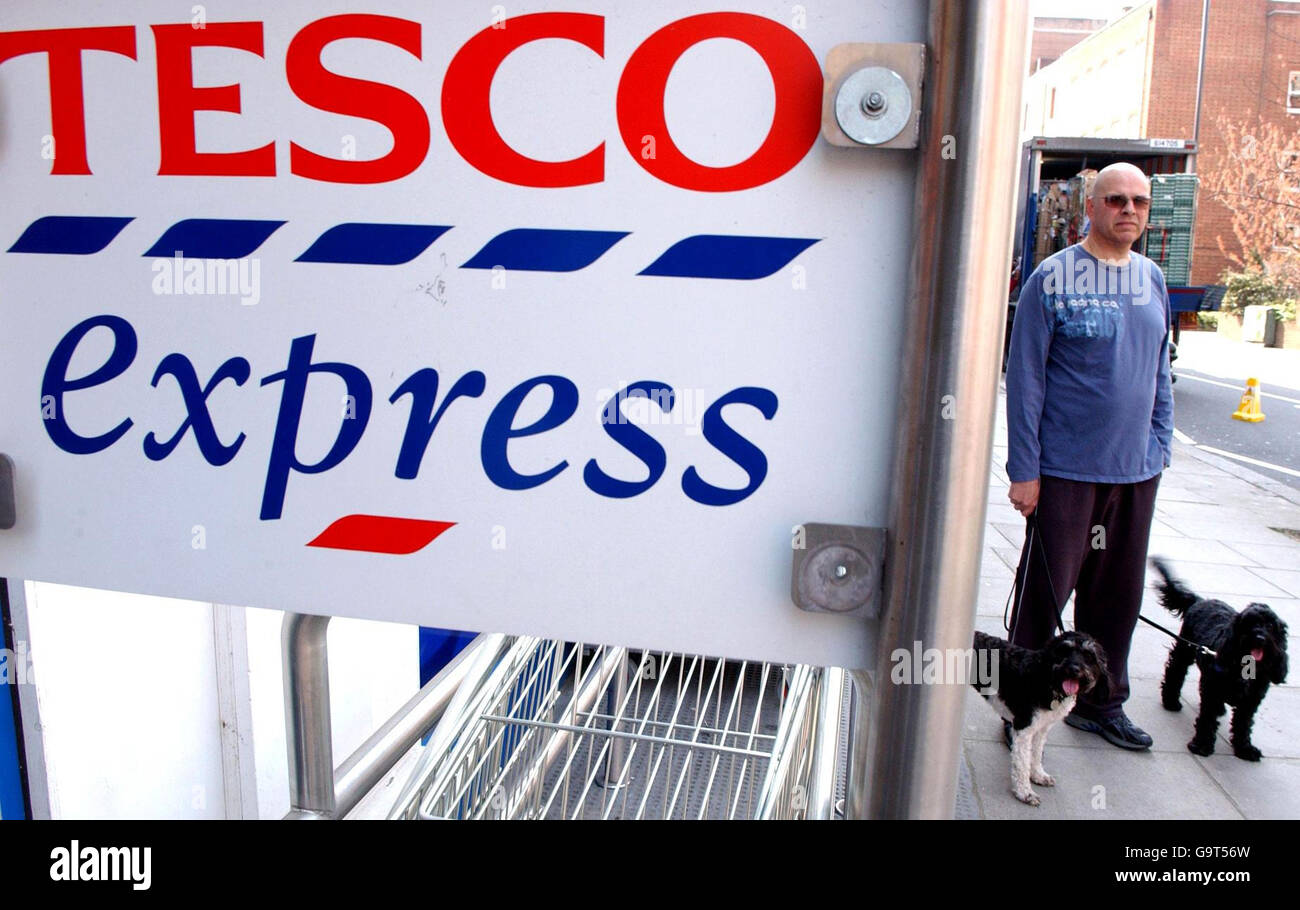 Tesco fights monopoly claim. A Tesco Express store in Chelsea, London. Stock Photo