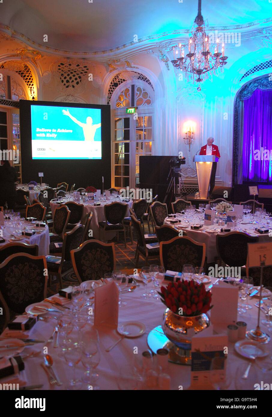 Believe to Achieve Gala Dinner - Savoy Hotel Stock Photo - Alamy