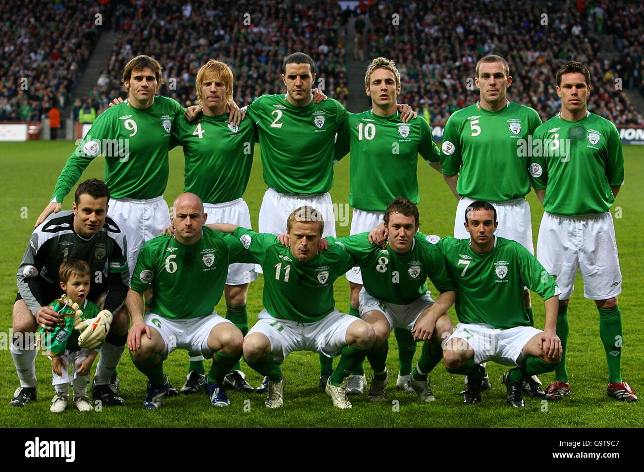 Republic ireland team line up hires stock photography and images Alamy