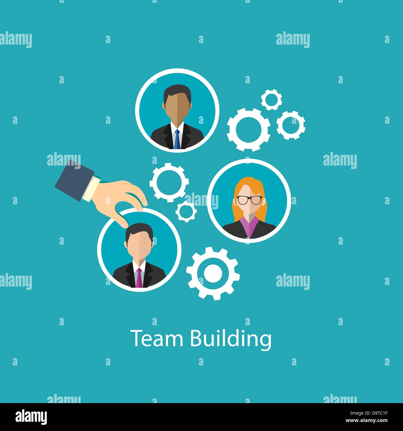 team building human resource Stock Vector Image & Art - Alamy