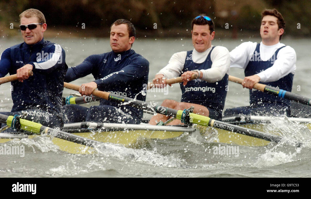 Rowing - 153rd University Boat Race - Oxford Practice - River Thames ...